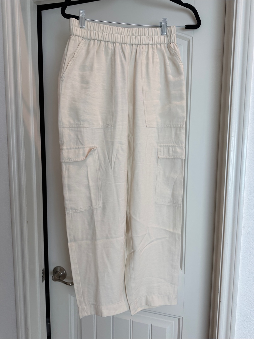 Cream Cargo Pants